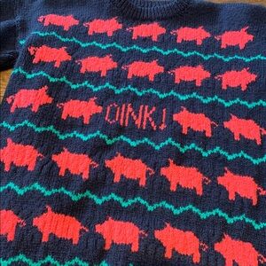 Handmade OINK sweater